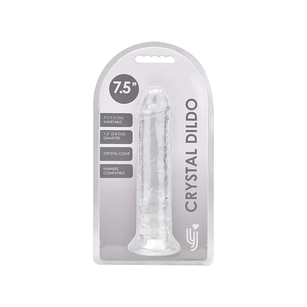 Loving Joy 7.5 Inch Suction Cup Dildo Clear - Dildos - Save 15% - Fast Shipping - United Kingdom Stoke-on-trent