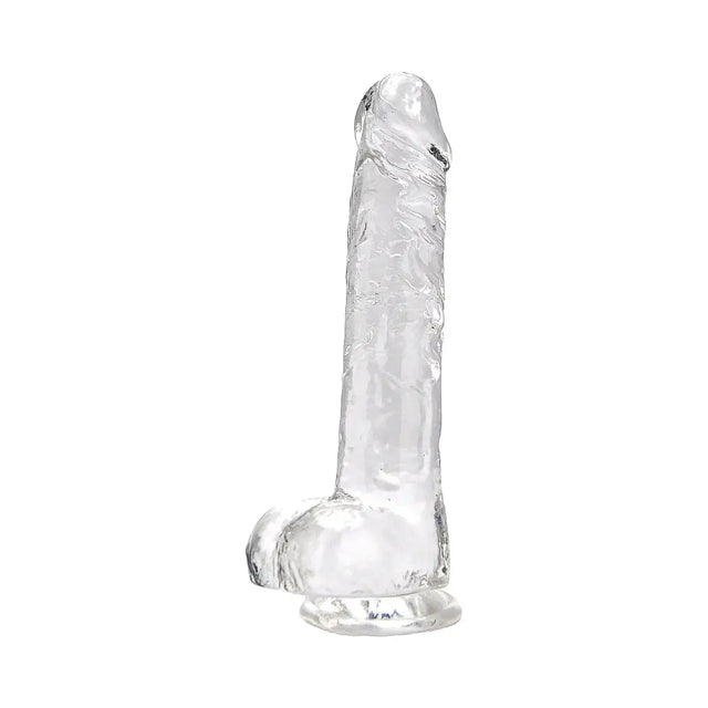 Loving Joy 8 Inch Dildo with Balls Clear - Dildos - Save 15% - Fast Shipping - United Kingdom Stoke-on-trent