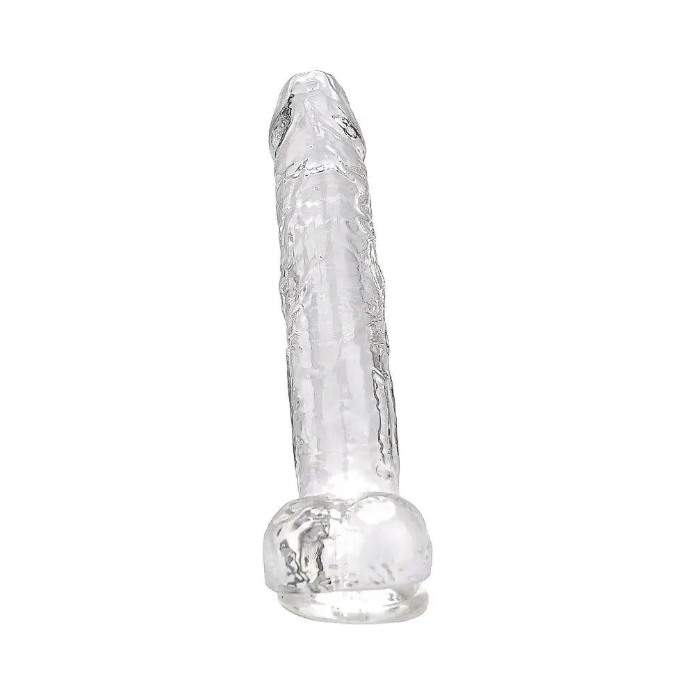 Loving Joy 8 Inch Dildo with Balls Clear - Dildos - Save 15% - Fast Shipping - United Kingdom Stoke-on-trent