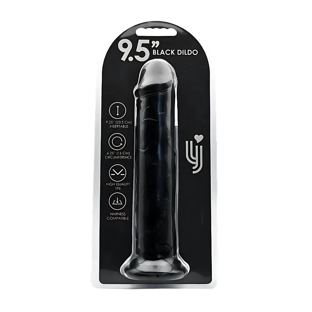 Loving Joy 9.5 Inch Suction Cup Dildo Black - Fast Shipping - United Kingdom Stoke-on-trent