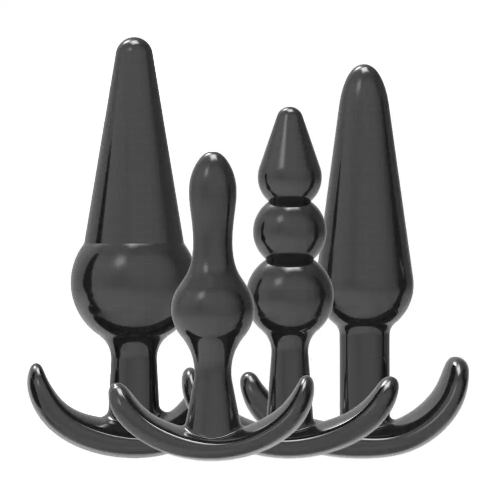 Loving Joy Butt Plug Training Kit Black - Save 10% - Fast Shipping - Dildo United Kingdom Stoke-on-trent