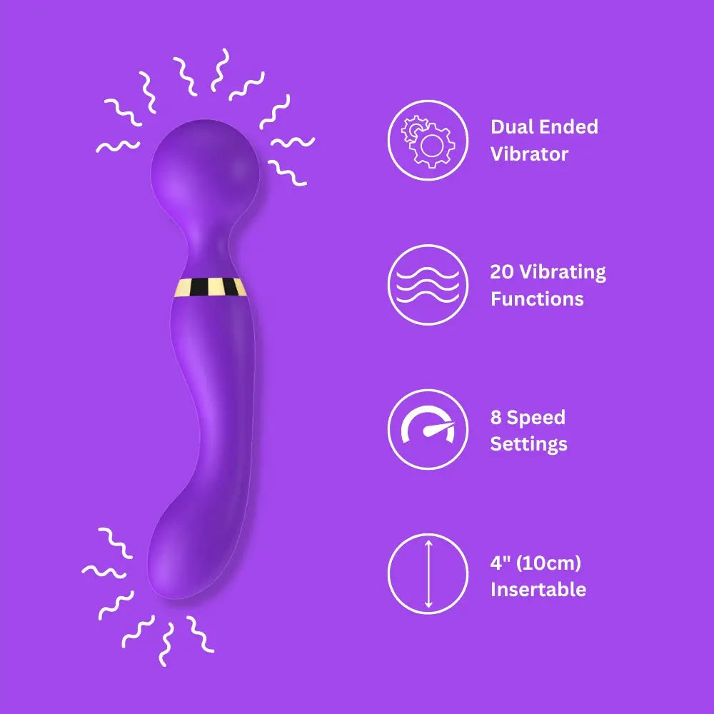Loving Joy Dual Ended Wand Vibrator - Fast Shipping - United Kingdom Stoke-on-trent
