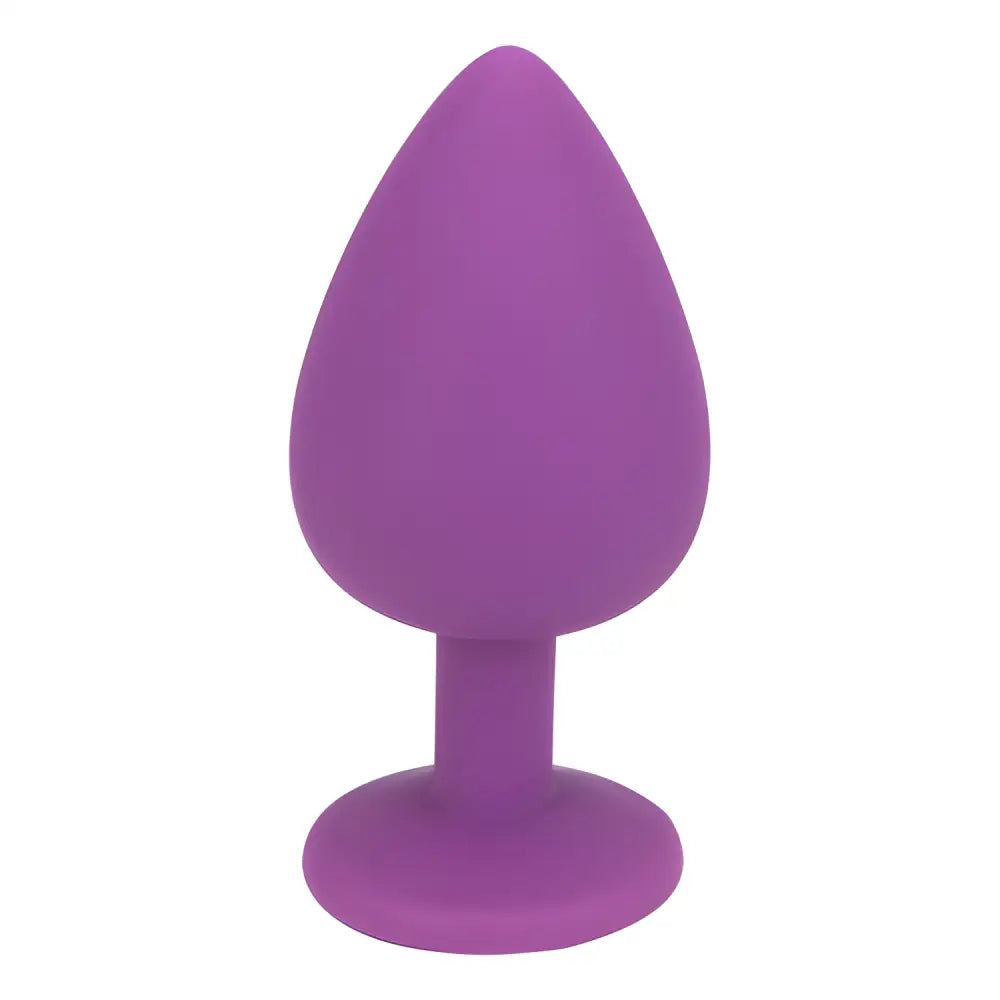 Loving Joy Jewelled Silicone Butt Plug Purple -large - Plugs - Save 20% - -large - Sale United Kingdom Stoke-on-trent
