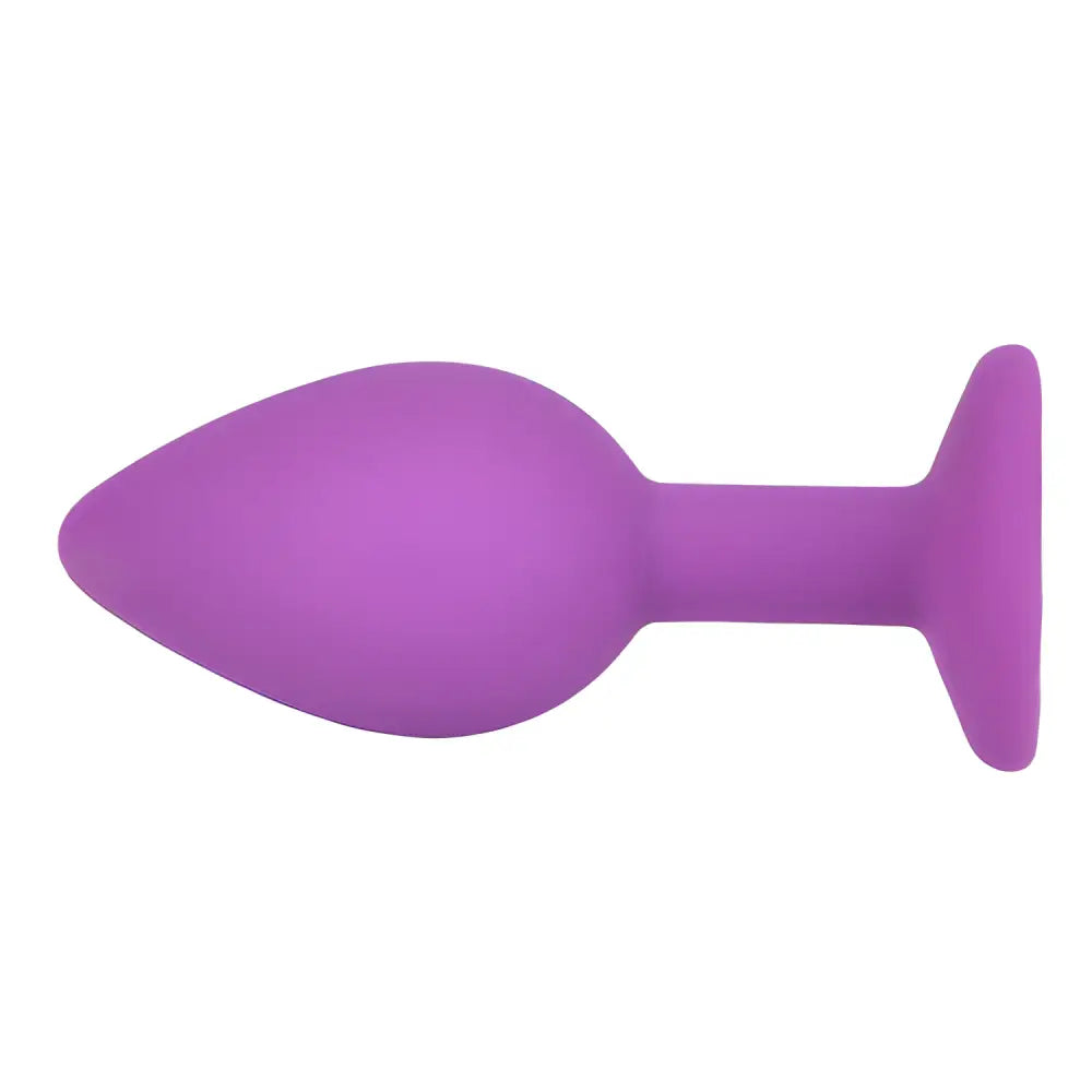 Loving Joy Jewelled Silicone Butt Plug Purple -small - Plugs - Save 15% - -small - Sale United Kingdom Stoke-on-trent