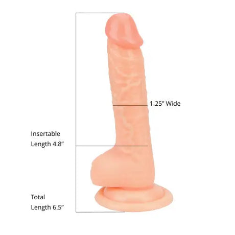 Loving Joy Realistic Dildo with Balls and Suction Cup 6 Inch - Dildos - Save 15% - Inch - United Kingdom Stoke-on-trent