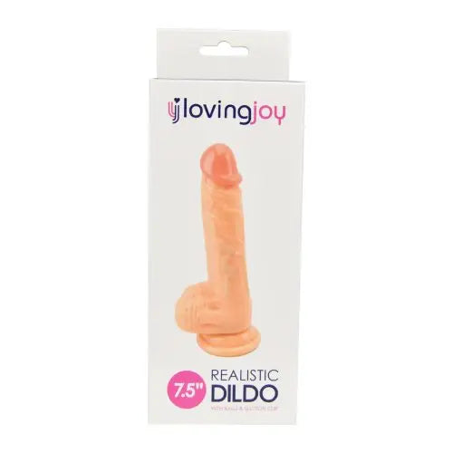 Loving Joy Realistic Dildo with Balls and Suction Cup 7.5 Inch - Dildos - Save 20% - United Kingdom Stoke-on-trent