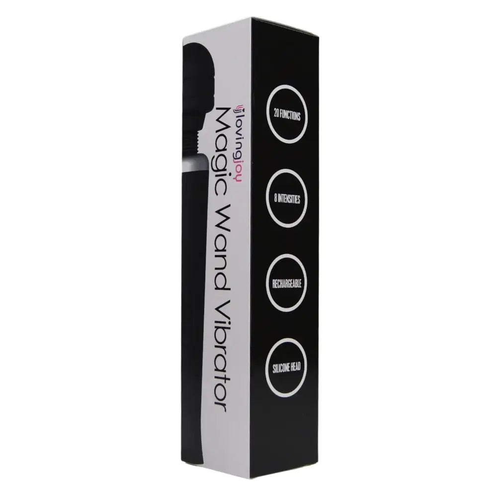 Loving Joy Rechargeable Magic Wand Vibrator Black - Fast Shipping - United Kingdom Stoke-on-trent