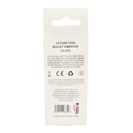 Loving Joy Single Speed Silver Bullet Vibrator - Vibrators - Save 15% - Fast - United Kingdom Stoke-on-trent