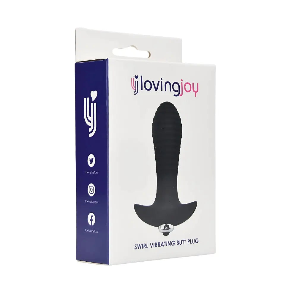 Loving Joy Swirl 7 Function Vibrating Butt Plug - Fast Shipping - Anal Vibrators United Kingdom Stoke-on-trent