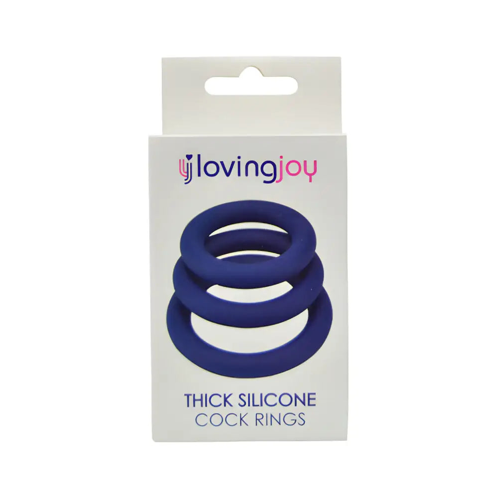 Loving Joy Thick Silicone Cock Rings 3 Pack - Save 15% - Fast Shipping - Sale United Kingdom Stoke-on-trent