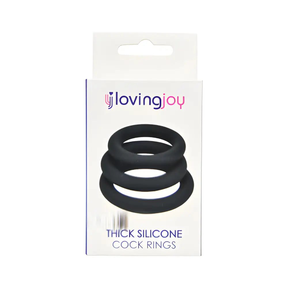 Loving Joy Thick Silicone Cock Rings 3 Pack Grey - Save 15% - Fast - Sale United Kingdom Stoke-on-trent