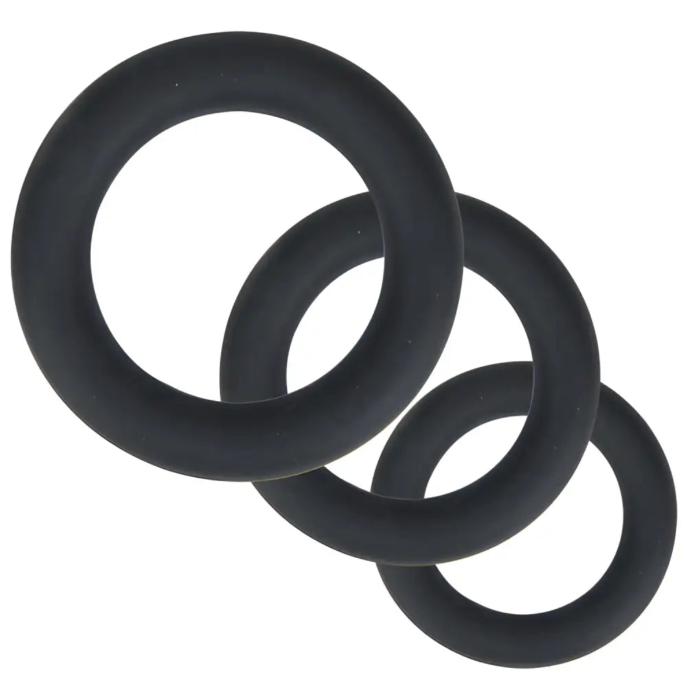 Loving Joy Thick Silicone Cock Rings 3 Pack Grey - Save 15% - Fast - Sale United Kingdom Stoke-on-trent