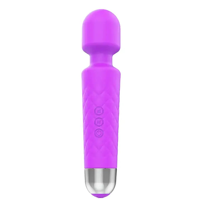 Luxurious Silicone 20 Frequency Vibration Wand Purple - Save 35% - Vibrator United Kingdom Stoke-on-trent