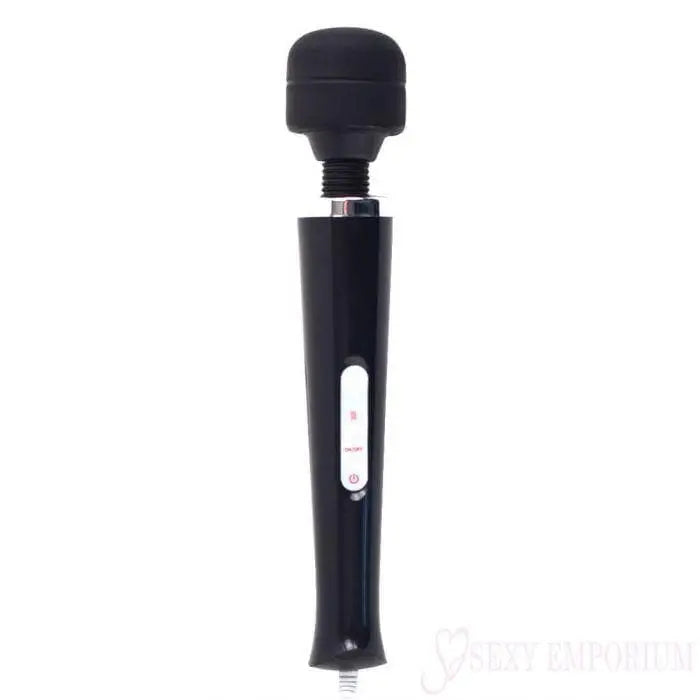 Magic Wand Vibrating Massager Black with Attachment - Save 20% - with - Fast - Vibrator United Kingdom Stoke-on-trent