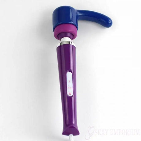 Magic Wand Vibrating Massager Purple with Attachment - Save 15% - with - Fast Shipping - Vibrator United Kingdom Stoke-on-trent