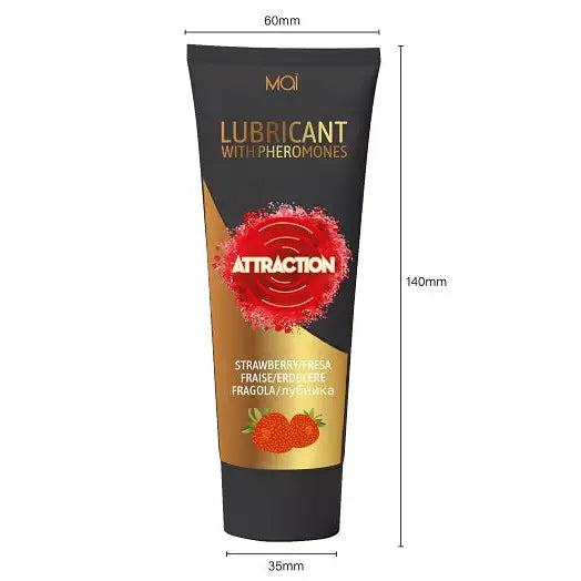 Mai Attraction Lubricant with Pheromones Strawberry 100ml - Sexual Enhancers - Save 15% - Sale United Kingdom Stoke-on-trent