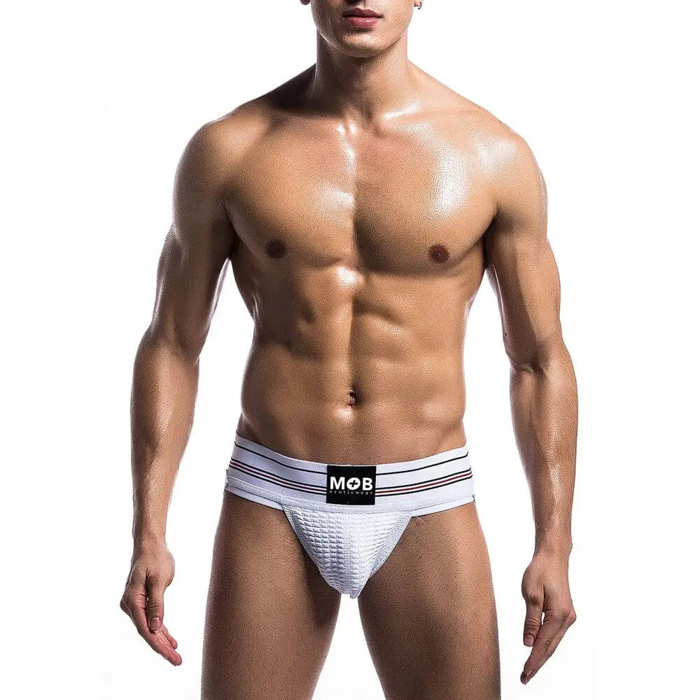 Male Basics Fetish Classic Wide Jock Strap White - Fast Shipping - Sale United Kingdom Stoke-on-trent