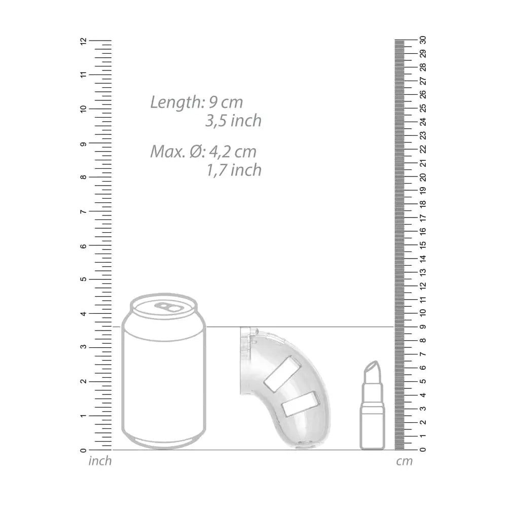 Man Cage 10 Male 3.5 Inch Clear Chastity with Anal Plug - Save 20% - with - Sale United Kingdom Stoke-on-trent