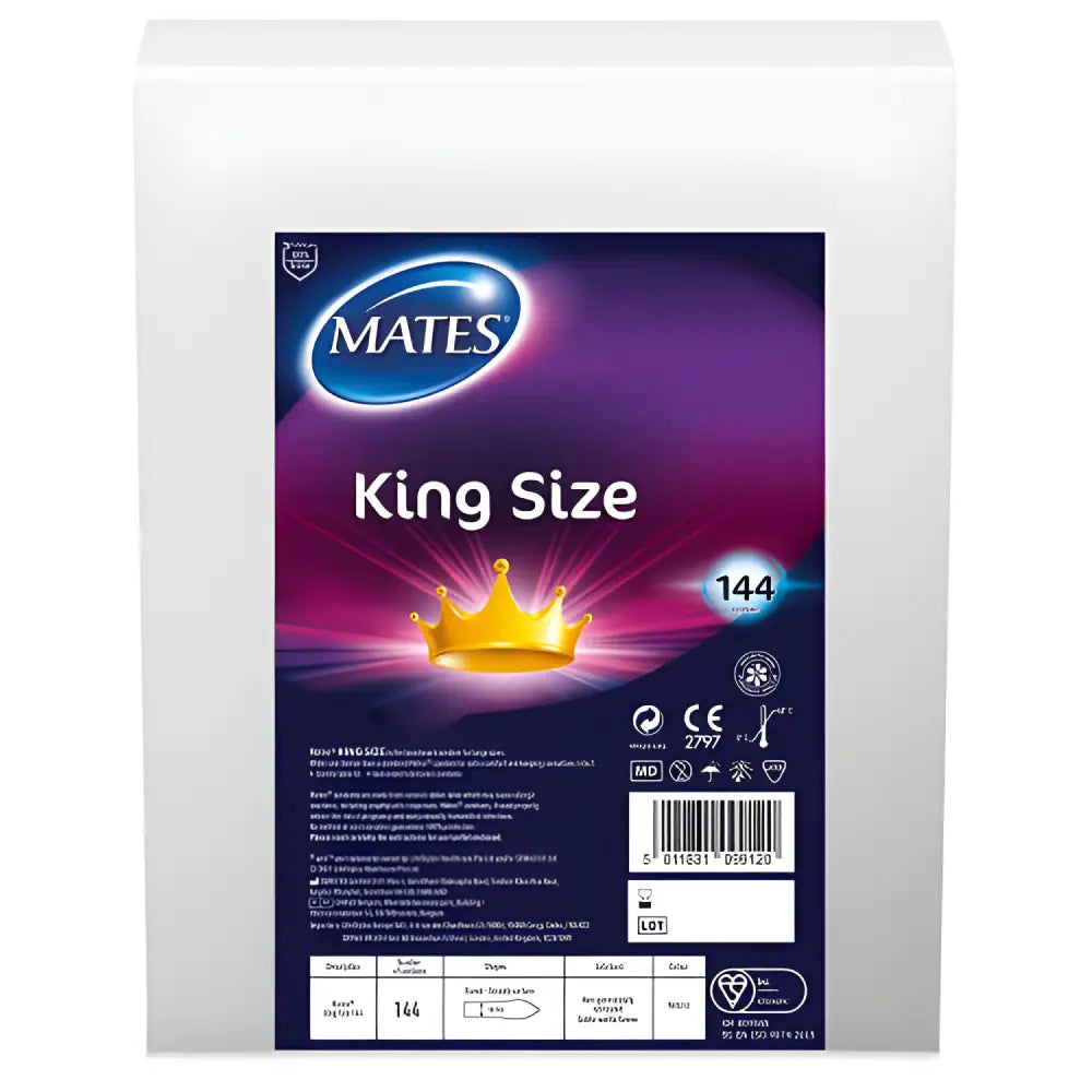 Mates King Size Condom Bx144 Clinic Pack - Condoms - Save 20% - Bx144 - Fast Shipping - Sale United Kingdom Stoke-on-trent