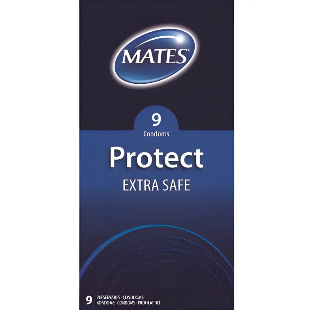 Mates Protect Extra Safe Condoms 9 Pack - Save 15% - Fast Shipping - Sale United Kingdom Stoke-on-trent