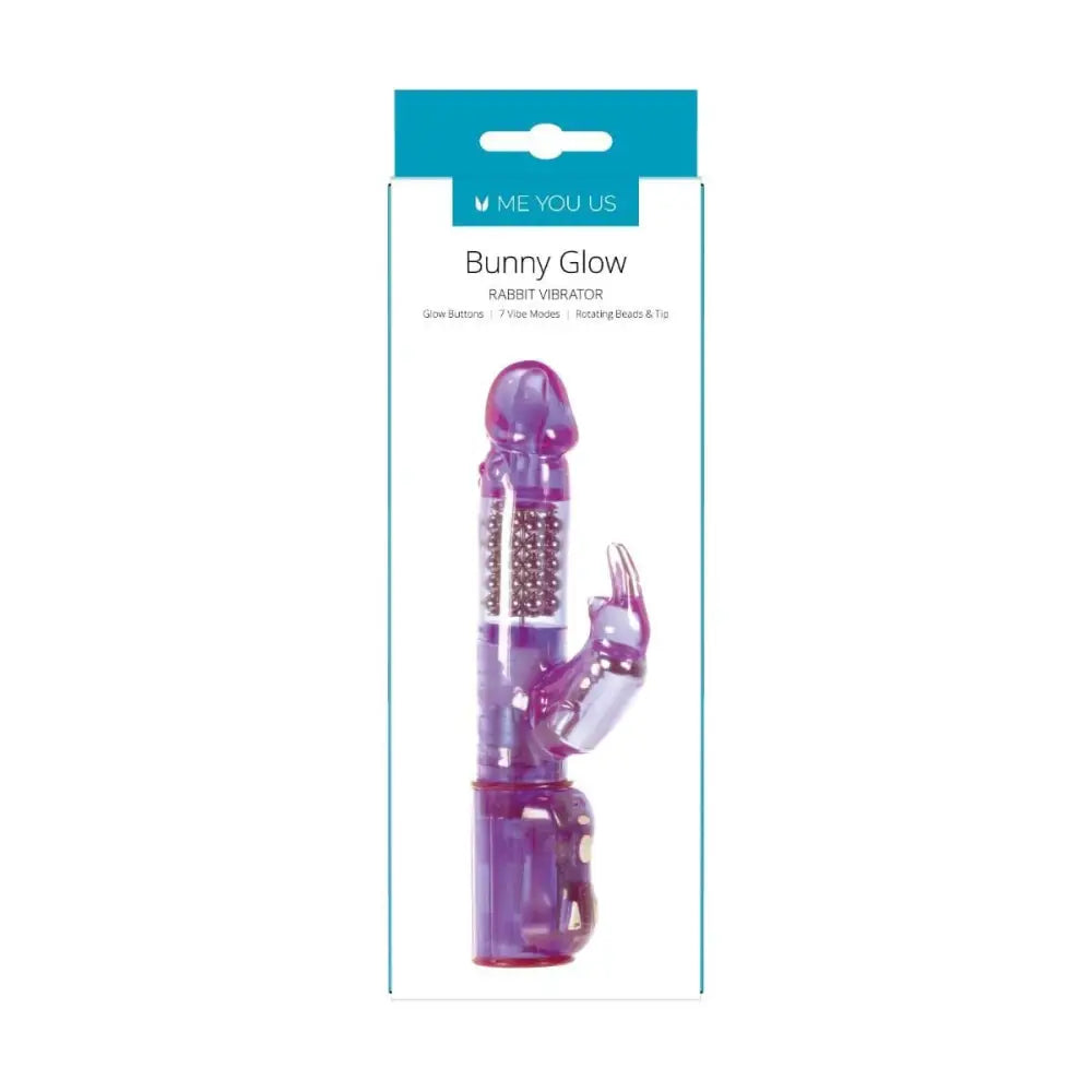 Bunny Glow Rotating & Oscillating Rabbit Vibrator Purple - Sex Toys - Save 20% - United Kingdom Stoke-on-trent