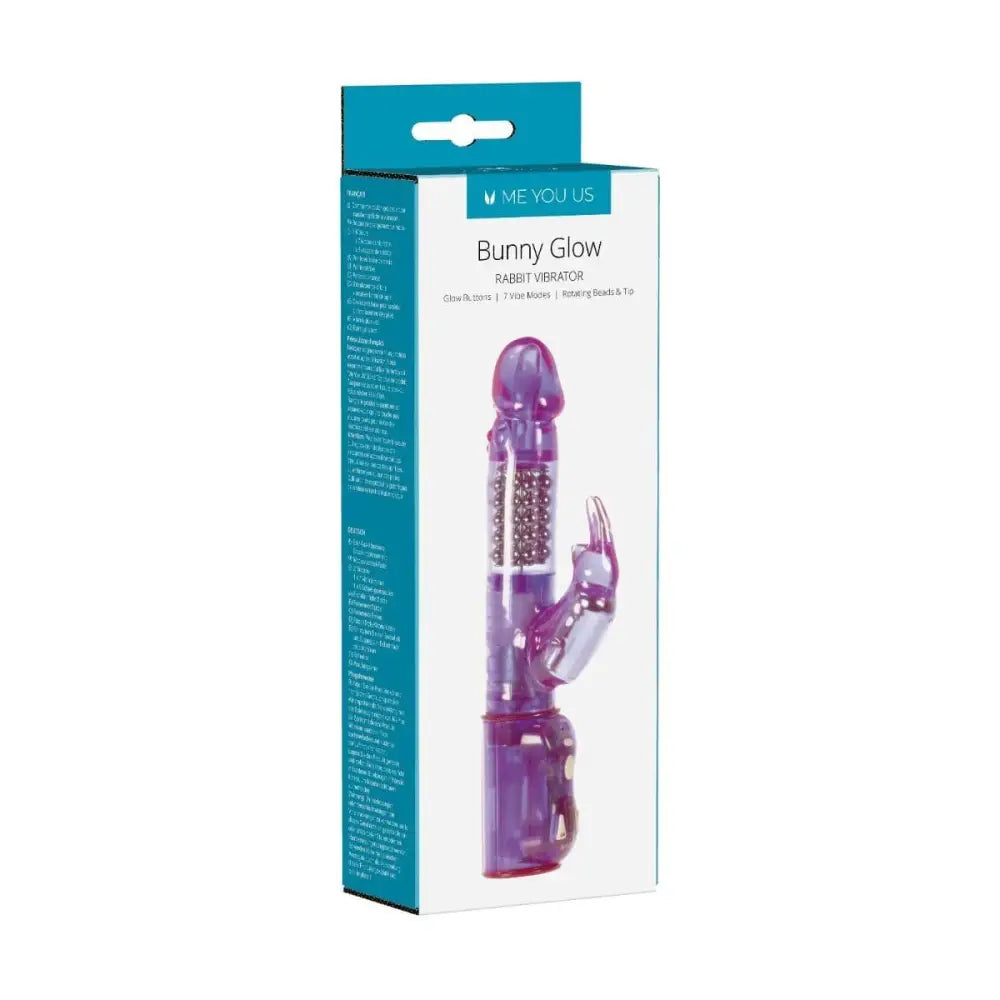 Bunny Glow Rotating & Oscillating Rabbit Vibrator Purple - Sex Toys - Save 20% - United Kingdom Stoke-on-trent