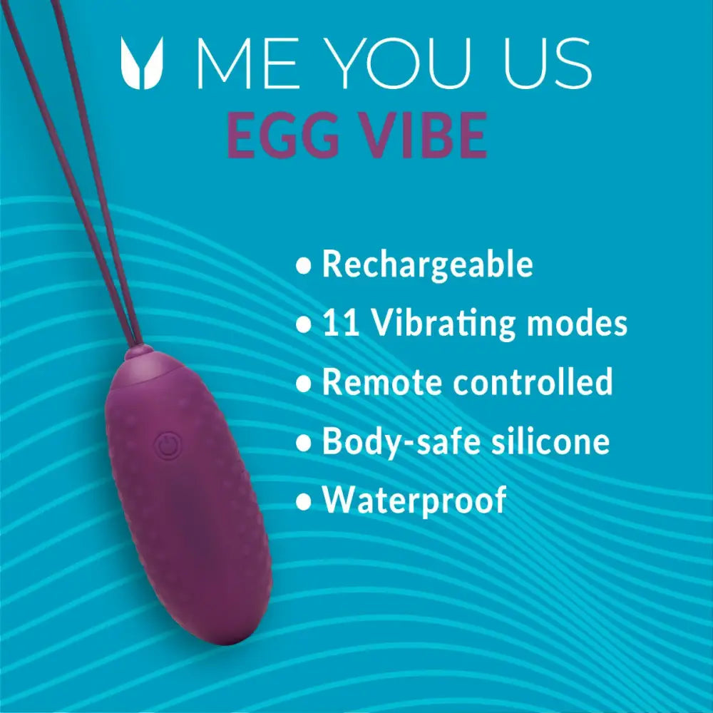 Me you us Egg Purple - you us - Fast Shipping - Vibrator United Kingdom Stoke-on-trent