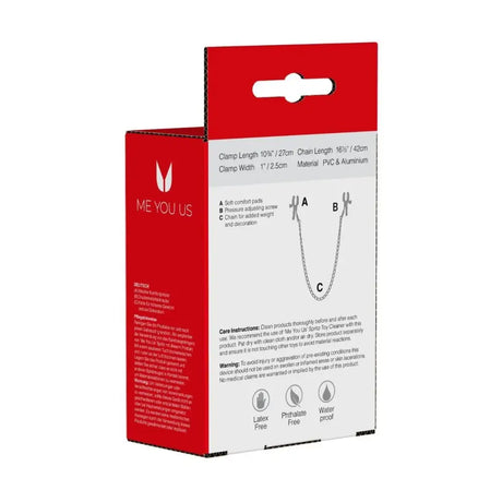 Me you us Squeeze n Please Nipple Chain Silver - Save 20% - you us n - Fast - Sale United Kingdom Stoke-on-trent