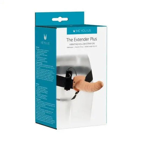 Me you us the Extender Plus Vibrating Hollow Strap on Flesh - Save 15% - you us the on - Fast - Dildos United Kingdom Stoke-on-trent
