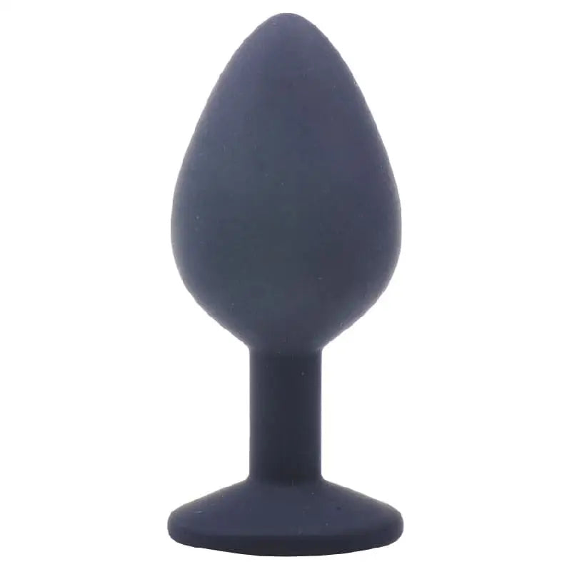 Medium Black Jewelled Silicone Butt Plug - Save 20% - Fast Shipping - Sale United Kingdom Stoke-on-trent