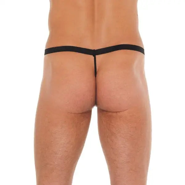 Mens Black Gstring with Pink Pouch - Save 15% - Gstring with - Fast Shipping - Sale United Kingdom Stoke-on-trent