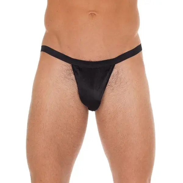 Mens Black Gstring with Pouch - Save 15% - Gstring with - Fast Shipping - Sale United Kingdom Stoke-on-trent