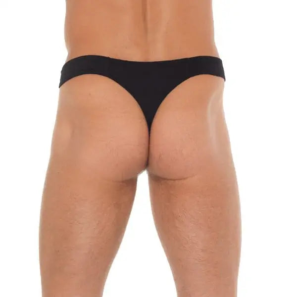 Mens Black Gstring with Zipper on Pouch - Save 15% - Gstring with on - Fast Shipping - Sale United Kingdom Stoke-on-trent