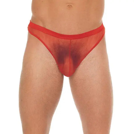 Mens Red Pouch with Gstring - Save 15% - with Gstring - Fast Shipping - Sale United Kingdom Stoke-on-trent