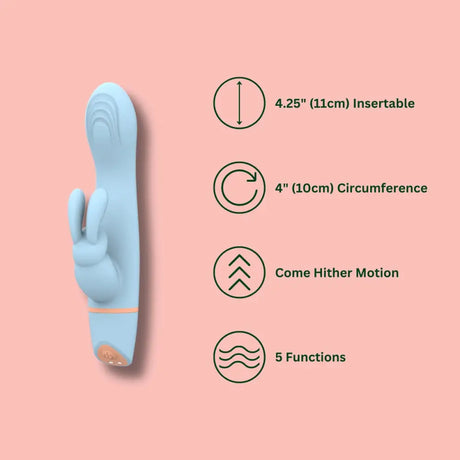 Mina Hail Come Hither Rabbit Vibrator - Fast Shipping - United Kingdom Stoke-on-trent