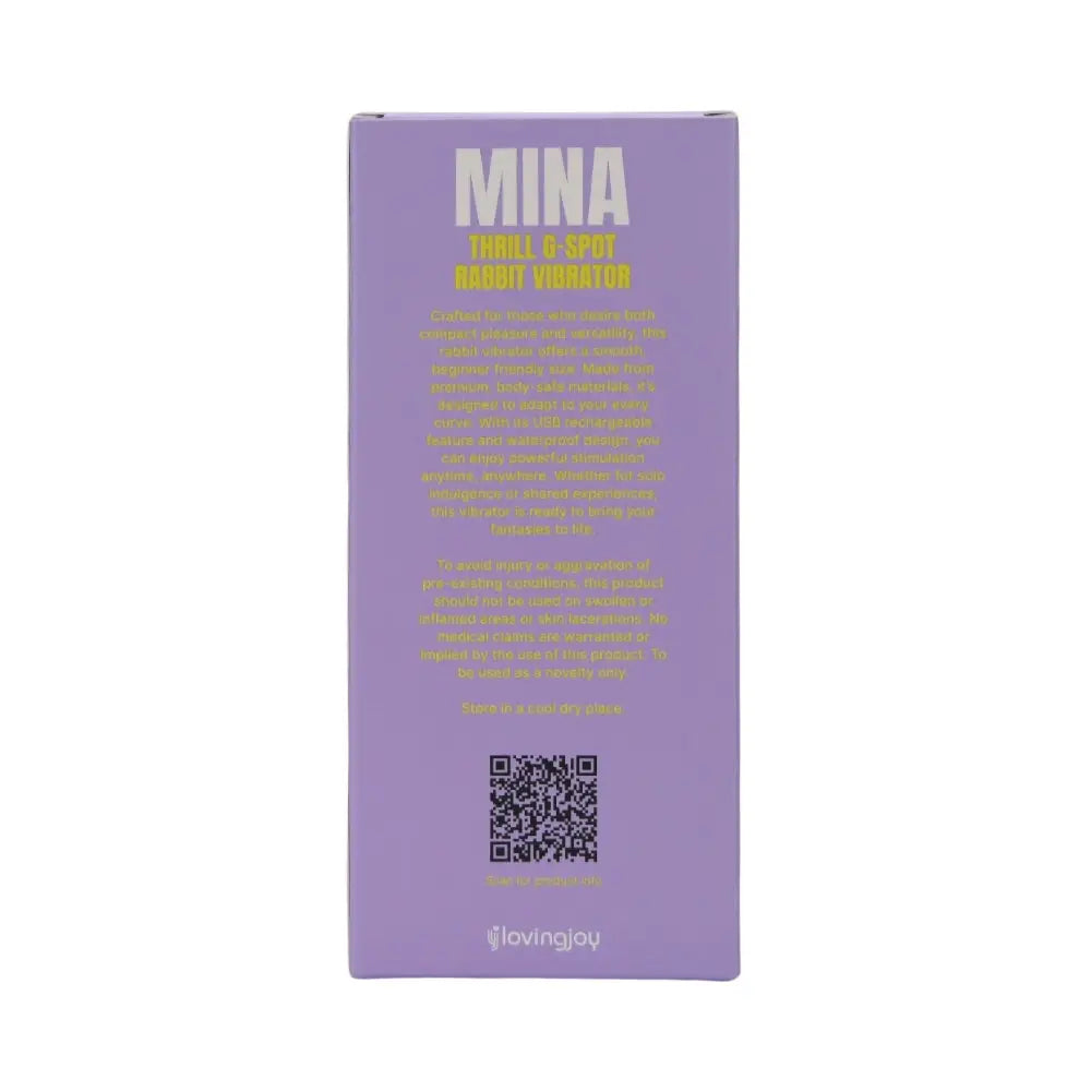 Mina Thrill G-spot Rabbit Vibrator - G-spot - Fast Shipping - United Kingdom Stoke-on-trent