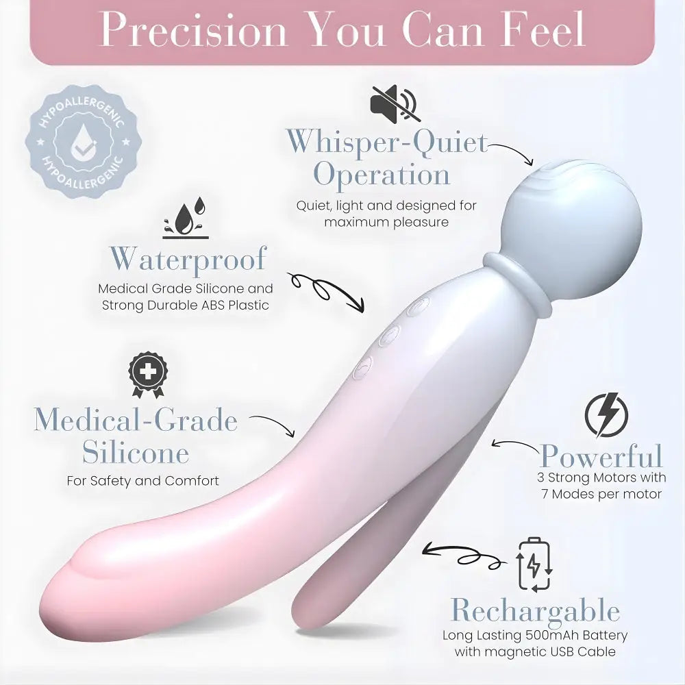 Mylo 3-in-1 Body Wand Massager Air - Save 5% - Vibrator United Kingdom Stoke-on-trent