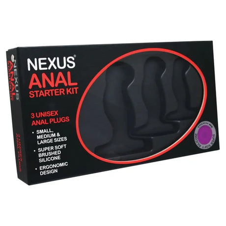 Nexus Anal Starter Kit Black - Sex Toys - Save 15% - Fast Shipping - Sale United Kingdom Stoke-on-trent