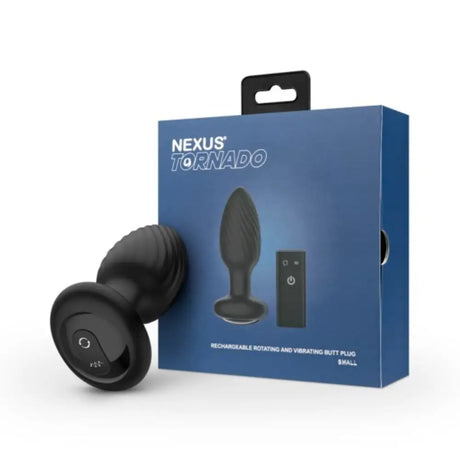 Nexus Tornado Remote Control Rotating Butt Plug Black - Sex Toys - Save 15% - Anal Dildos United Kingdom Stoke-on-trent