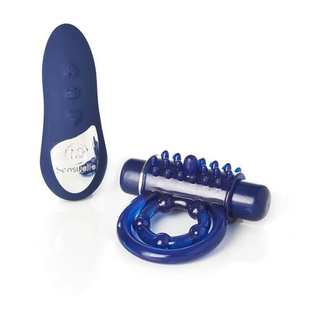 Nu Sensuelle Remote Control 15 Function Cockring Blue - Sex Toys - Save 20% - Sale United Kingdom Stoke-on-trent