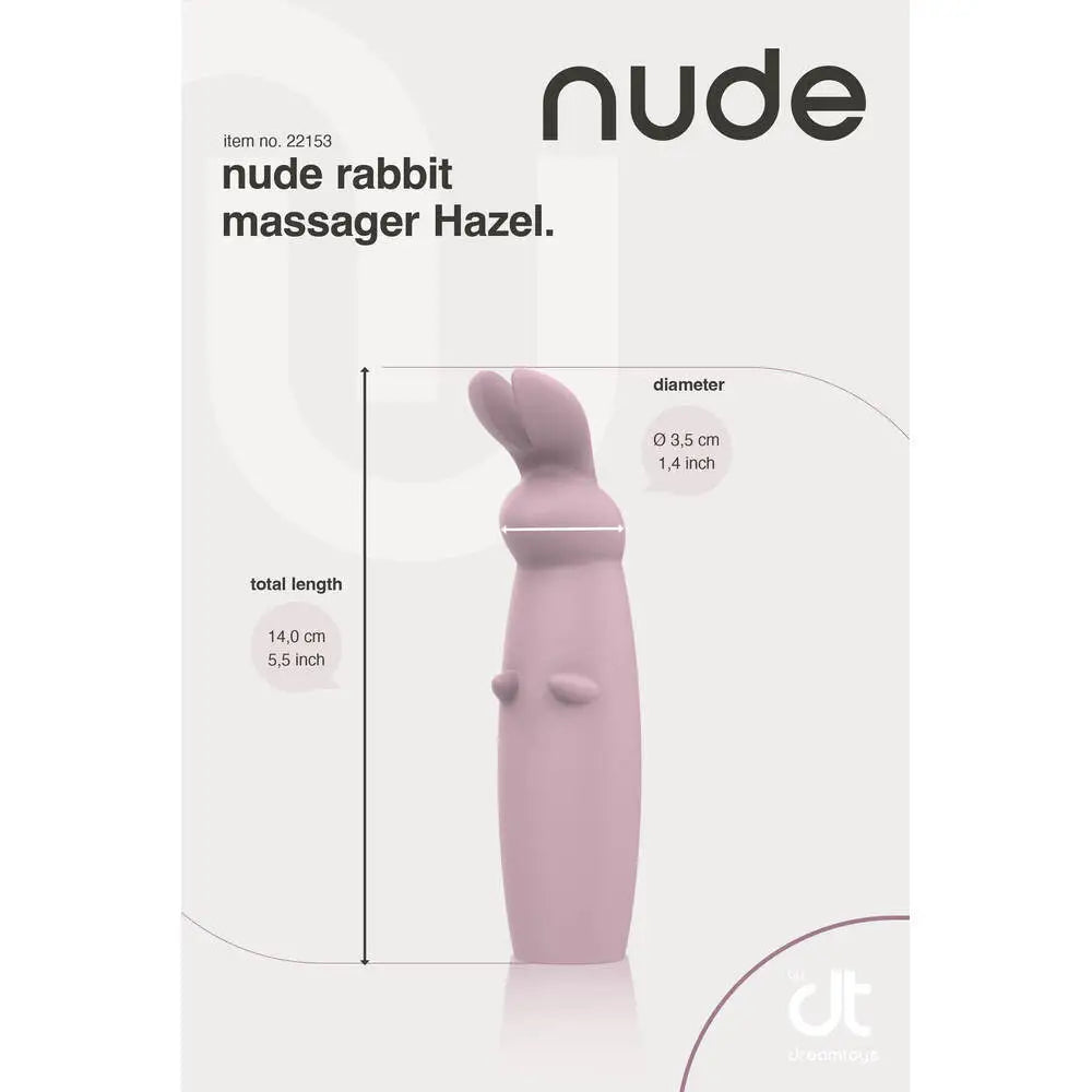 Nude Hazel Mini Rabbit Massager - Save 15% - Fast Shipping - Vibrator United Kingdom Stoke-on-trent