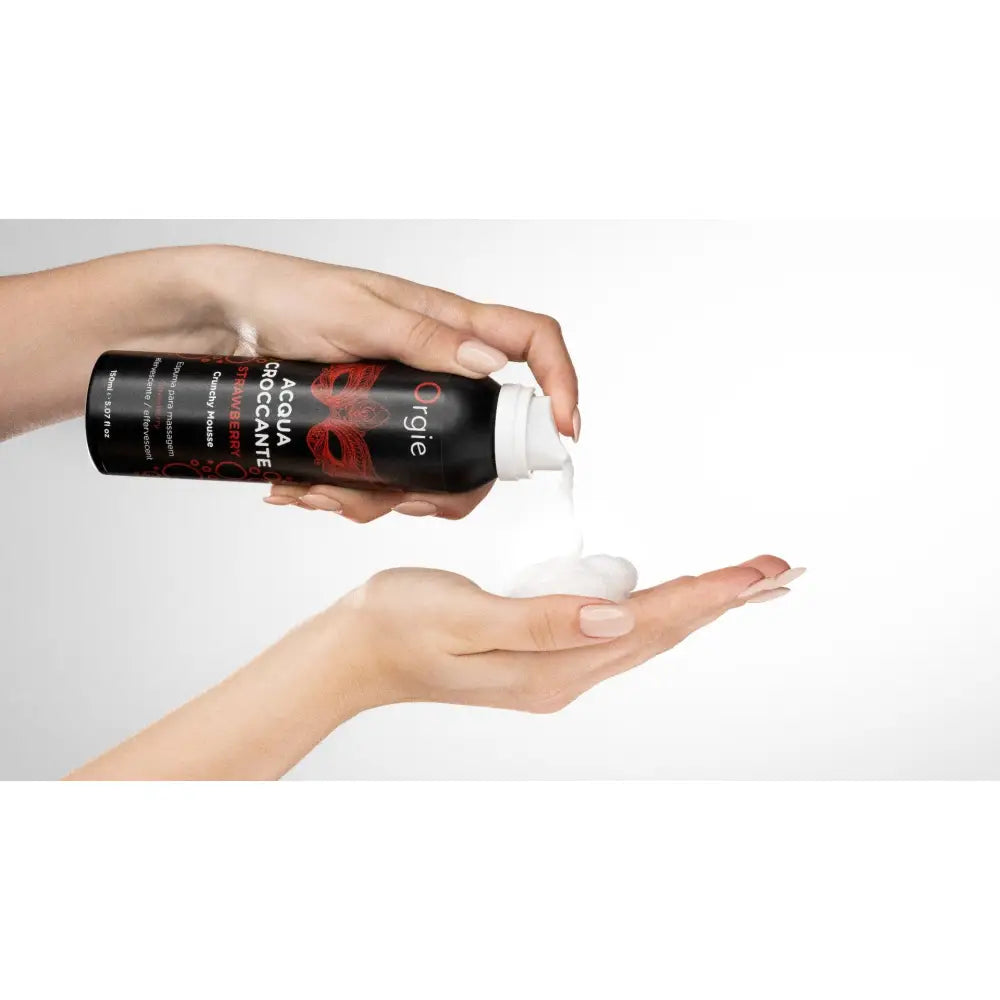 Orgie Acqua Croccante Strawberry – Crunchy Sensory Massage Foam - Save 15% - Uk - Sale United Kingdom Stoke-on-trent