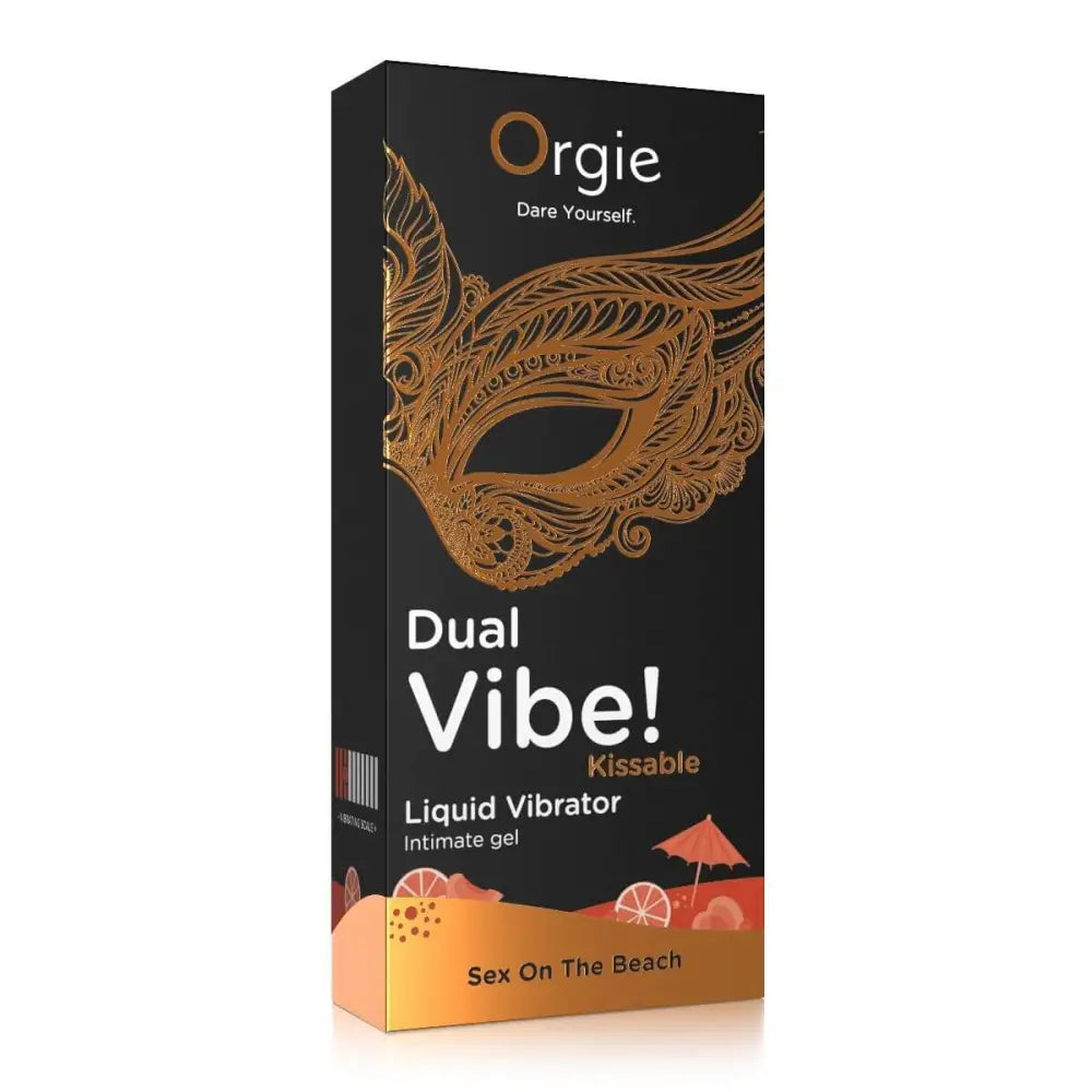 Orgie Dual Vibe - Kissable Liquid Vibrator - Sex on the Beach 15ml - Save 10% - on the - Sale United Kingdom Stoke-on-trent