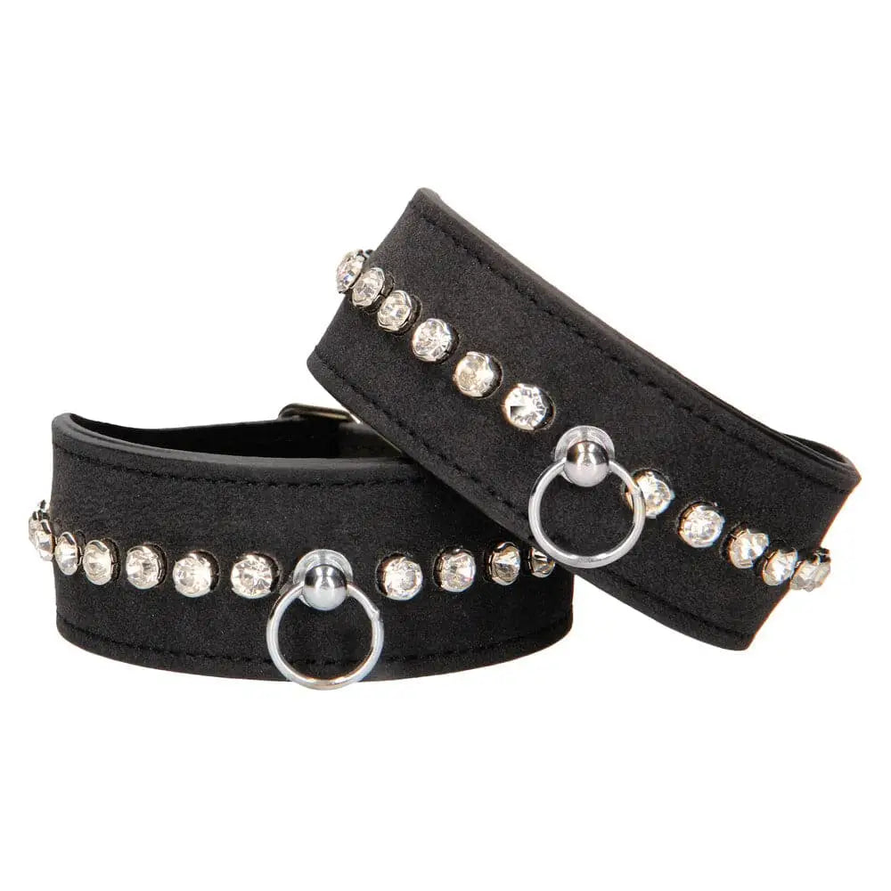 Ouch Diamond Studded Ankle Cuffs - Save 15% - Fast Shipping - Sale United Kingdom Stoke-on-trent