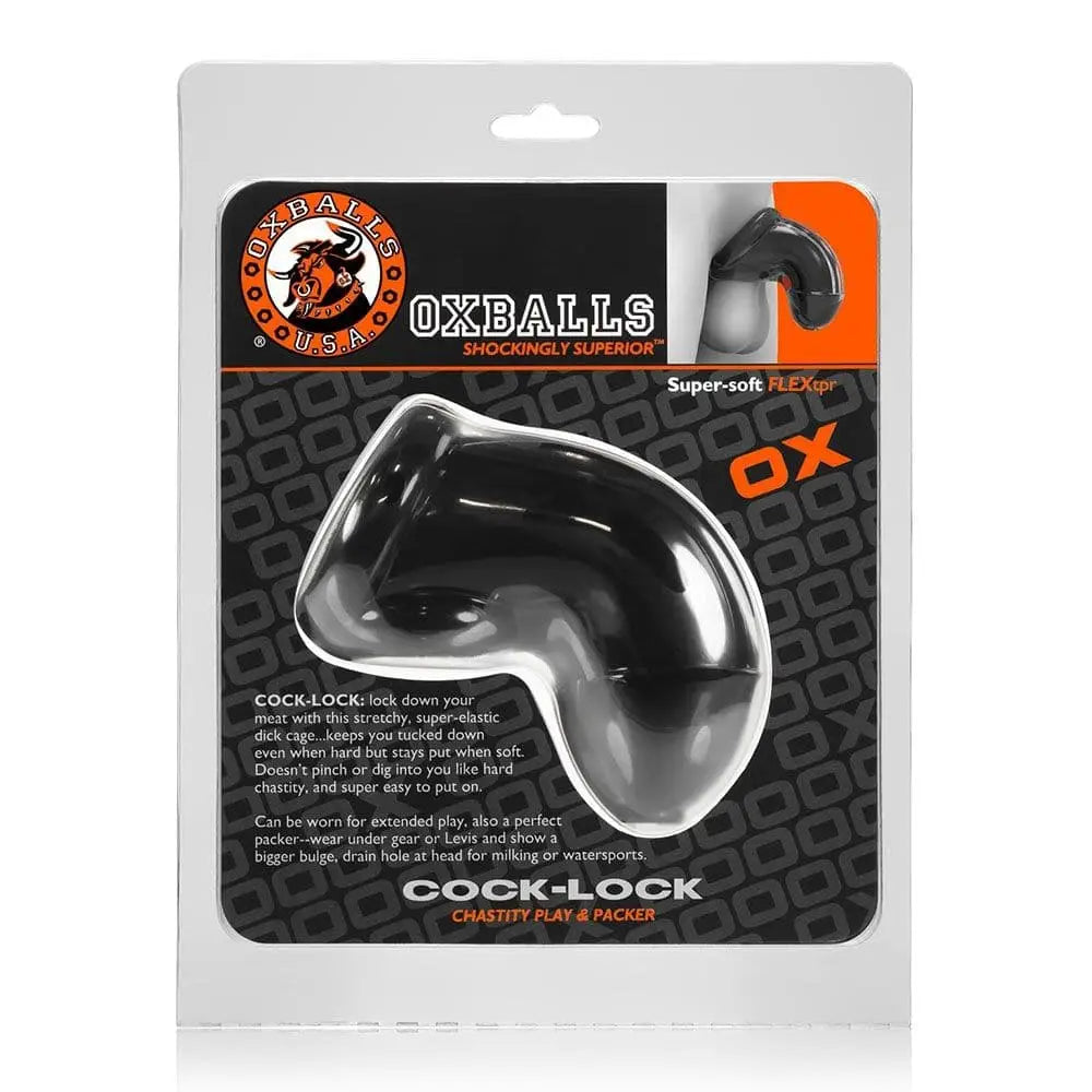 Oxballs Cocklock Chastity Black - Sex Toys - Save 15% - Cocklock - Fast Shipping - Sale United Kingdom Stoke-on-trent