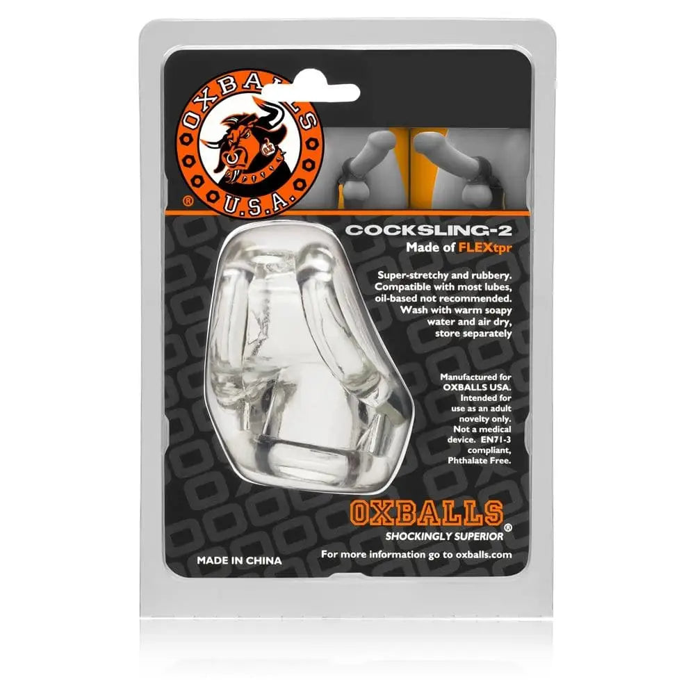 Oxballs Cocksling 2 Clear - Save 15% - Fast Shipping - Sale United Kingdom Stoke-on-trent