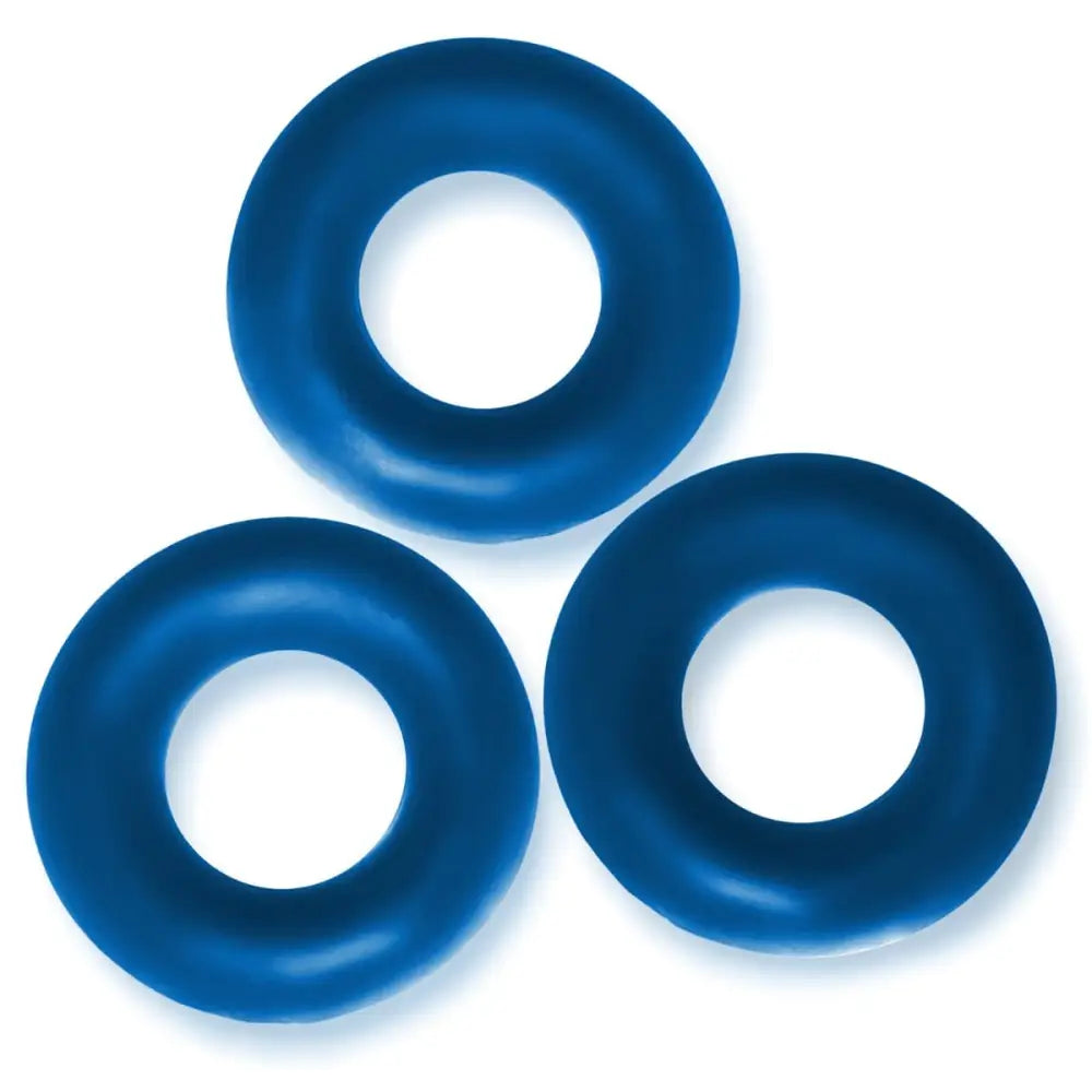 Oxballs Fat Willy 3-pack Jumbo Cockrings Space Blue - Save 15% - 3-pack - Fast - Sale United Kingdom Stoke-on-trent
