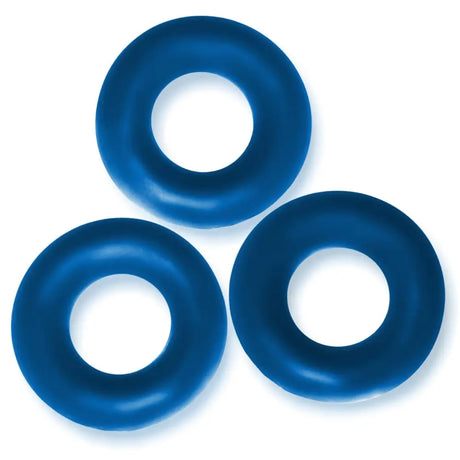 Oxballs Fat Willy 3-pack Jumbo Cockrings Space Blue - Save 15% - 3-pack - Fast - Sale United Kingdom Stoke-on-trent