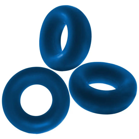 Oxballs Fat Willy 3-pack Jumbo Cockrings Space Blue - Save 15% - 3-pack - Fast - Sale United Kingdom Stoke-on-trent