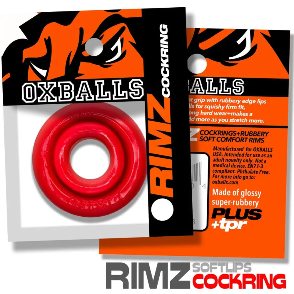 Oxballs Rimz Single Ring Red - Save 30% - Sale United Kingdom Stoke-on-trent